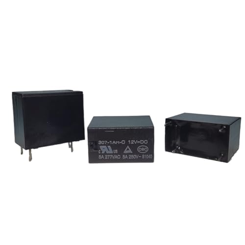 Relais de puissance 307-1AH-C 12VDC électromagnétique à 4 broches pour circuit imprimé