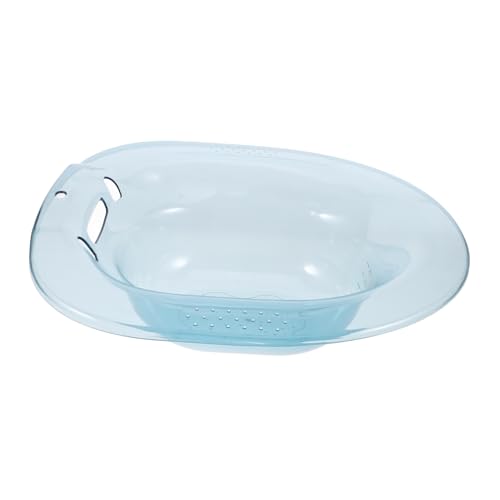 SOPOTUTU Bañera de Asiento Práctica para Embarazadas y Mujeres Cuenco de Baño Higiénico de Pet Resistente y Duradero para Cuidado Postparto y Casa para Mayoría de Asientos de Inodoro