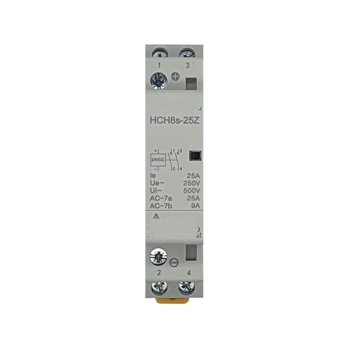 Contacteur modulaire HCH8s-25A 2P relais de puissance DC12V 2NO - 2