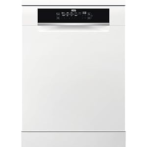 AEG FFB75707PW freistehender Geschirrspüler / Spülmaschine Serie 7000: mit Glasschutz / B / Besteckschublade / estra leise 42dB / 60 cm / personalisierte Zeit-Steuerung mit LED-Display