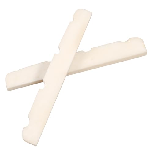 HEMOTON Adjustable Bass String Nuts Ox Bone Material Electric Guitar Nut String Saddles Guitar Accessories