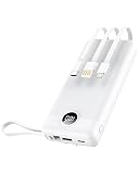 ⚡【Pantalla LED MAS precisa】 Power bank 20000mah con pantalla LED inteligente puede entender claramente la energía restante de la batería para evitar que se quede sin energía. 💕💞【Lo que obtienes】 Batería externa de 20000 mAh, Manual de Usuario. 24 meses de servicio aún activos.No te pierdas este maravilloso cargador portátil.