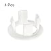 uxcell Sink Trim Overflow Cover, 4Pcs Sink Overflow Rings Bathroom Kitchen Basin Drain Cover Hole Insert in Round Caps, White