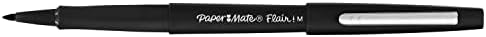 Paper Mate Flair Felt Tip Pens | Medium Point (0.7mm) | Black | 12 Count
