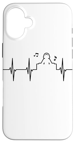 DJ Cardiogramma Musica Custodia per iPhone 16 Plus