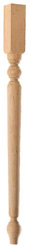 Base da tavolo tornata in faggio 750 x 54 x 54 mm (Pack de 4) 141