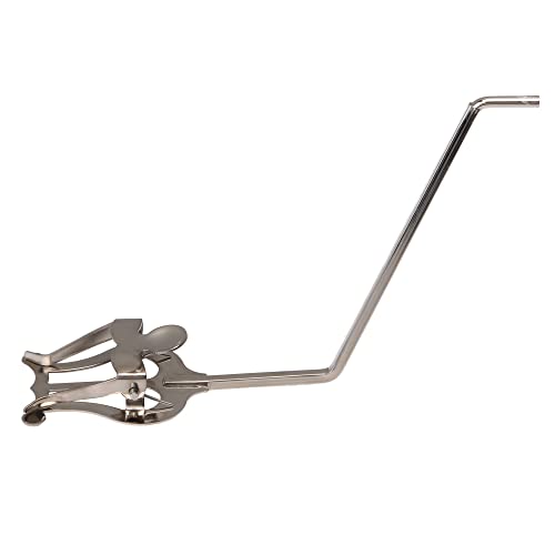 Silver Marching Lyre Clamp-On, Round Jack Metal Plating Marching Music Clip, Lyre for Saxophone