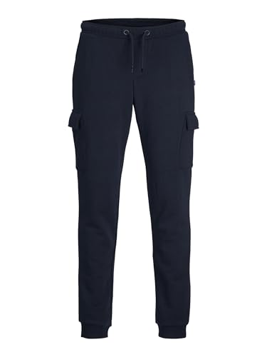 Jack&Jones JPSTGORDON JJBRADLEY Sweat Cargo PAN JNR, Pantalon De Sport Garçon, Navy Blazer,