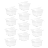 VICASKY 12 Stück Teiliges Transparentes Reptilien aufzuchtbox Tragbar Geruchsneutral Geeignet für Kleine Haustiere Wie Spinnen Eidechsen Frösche und Schlangen Klare Kunststoff futterbox