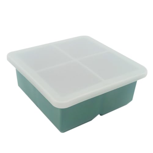 Molde para Cubitos de Hielo de Silicona con Tapa miniatura 1
