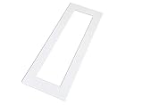kekef Acrylglas Dekorrahmen klar 1-Fach 2-Fach 3-Fach 4-Fach, beidseitig benutzbar glänzend oder entspiegelt, Tapetenschutz Wandschutz für Lichtschalter und Steckdosen (antireflex 4-Fach)
