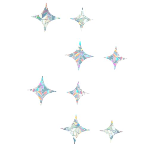 Homoyoyo 8 piezas Pegatinas Anti-colisión para Ventanas sin Adhesivo Calcomanías Estáticas para Protección de Aves y Decoración de Dormitorios Fáciles de Aplicar y Remover Seguras para