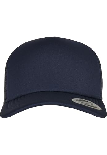 Flexfit Unisex Classic Curved Visor Foam Trucker Cap Baseballkappe, Navy, Einheitsgröße EU