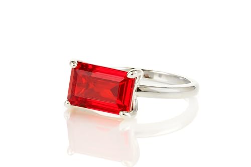 Bague Rubis en Argent Sterling - Bijou artisanal pour femme