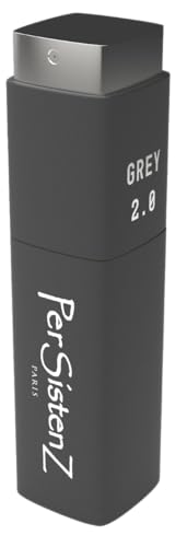 Grey/Grey 2.0 - Parfum Haut de Gamme by PERSISTENZ PARIS Made in France - Très concentré - Tenue exceptionnelle - Pochettes Cadeaux Organza- Femme/Homme -...