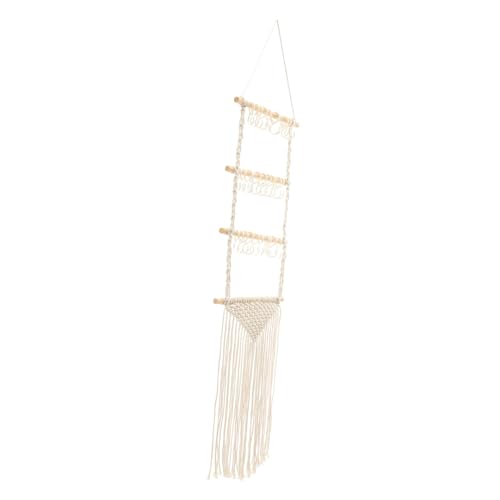 Support mural macramé avec crochets S offrant un rangement suspendu pour serre-têtes - 2