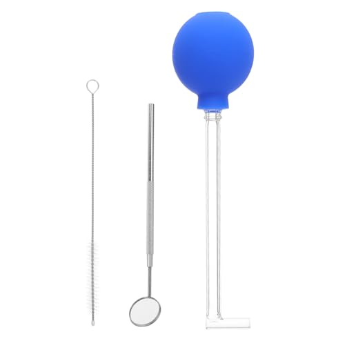 ARTSEWPLY 1 Juego Herramientas para el cuidado bucal Herramienta de extracción de de amígdalas Limpiador boca para piedras de amígdalas kit de atención oral gel de sílice Azul