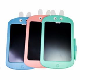 Kit 7 Lousa Infantil Educativo, 7 Polegadas, Capa Protetora, Rosa e Azul