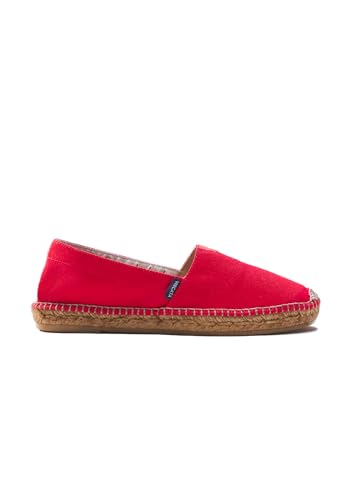 Image of VISCATA Barceloneta Espadrille Canvas Women's Flat Slip On Shoes Handmade in Spain Fashionable Organic Cotton Canvas Lightweight Material with 100% Natural Jute Midsole for All Casual Occasions