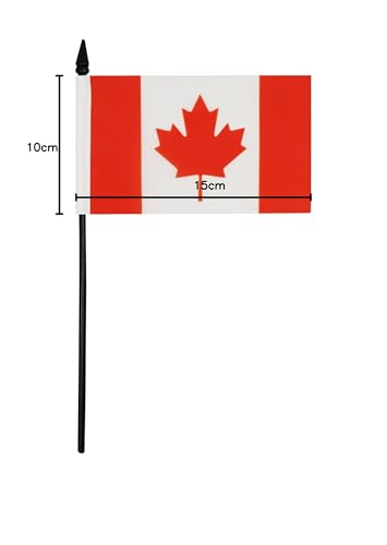 AZ FLAG - Tischflagge Kanada - 15x10 cm - Kanadische Tischfahne 10 x 15 Cm - Flaggen