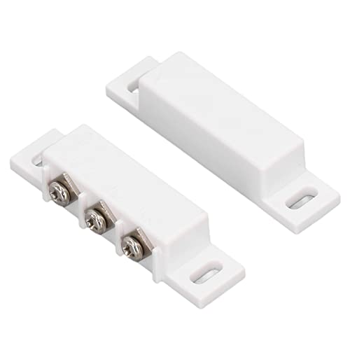 Beufee 2pcs Magnetic Switch, Magnetic Reed Switch Normally Closed Reed Switch Reed Switch Normally Open Door Sensor Magnetic Proximity Switch