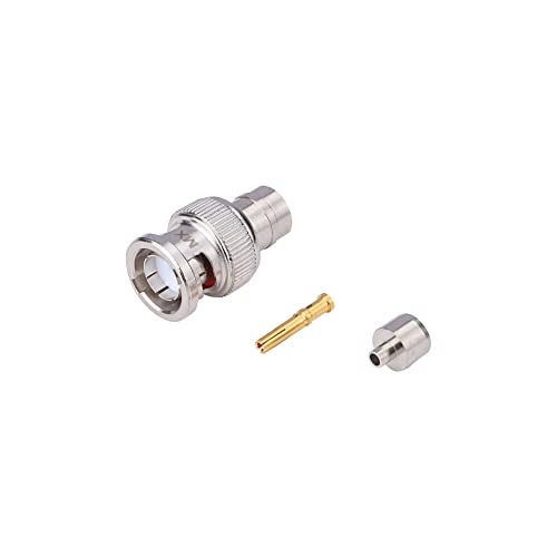 Image of MX Male BNC Plug with Female Connector Reverse Polarity Ideal for analog composite video and digital video interconnects on commercial High definition SDI video devices
