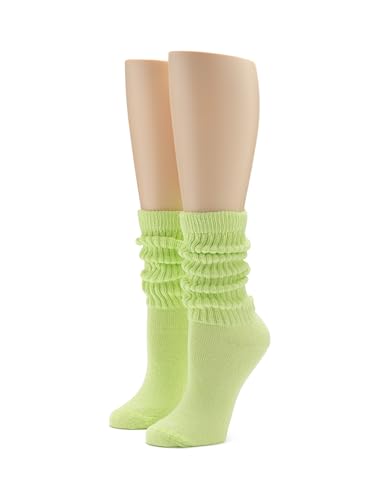 Image of HUE Women's Slouch Socks Crew Boot Chunky Ribbed Cotton Scrunch