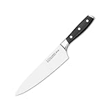 3 Claveles - Cuchillo Cocinero Forjado, Pulido Mate, Acero Inoxidable, línea Toledo - (20cm - 8")