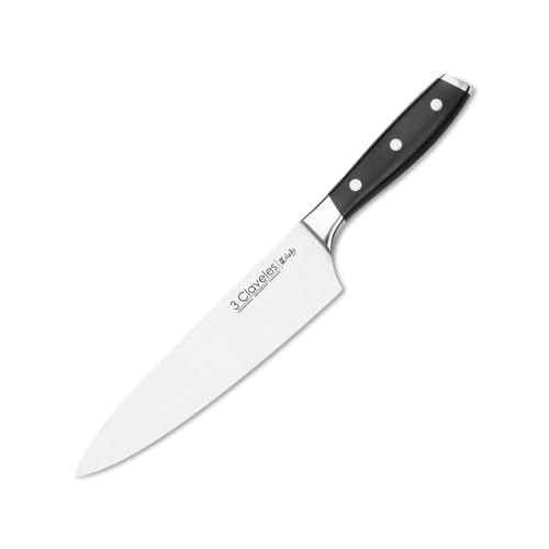 Imagen de 3 Claveles Cuchillo Cocinero Forjado, Pulido Mate