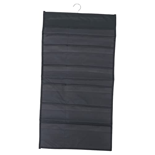 Ciieeo Multi Grids Hanging Storage Organizer Bag for Underwear Socks Bras Dual Sided Cloth Container for Bedroom and Living Room Reusable Washable Stylish Storage