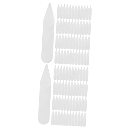 Ipetboom 2sets Collar Stays for Men's Shirts Suit Collar Stays Extenders Shirt Holders for Formal Attire 200pcs*2