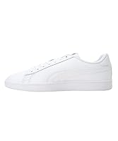 PUMA Unisex Puma Smash v2 L Low-Top, Puma White-Puma White, 40 EU – Ansicht 3