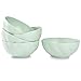 Paquete de 5 cuencos de plástico en forma de pétalo, cuenco de plástico irrompible, cuencos ligeros para sopa para niños y adultos, ensalada de arroz (verde)