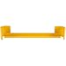 Global Industrial Pallet Rack End Protector, Double End, 36''L, 3/8'' Thick, Yellow