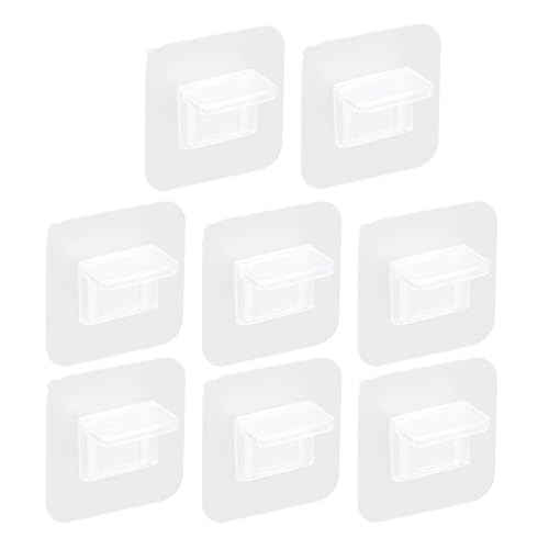 HYTROVE Perforationsfreie Schichtplattenträger 8 Stück Packung aus Robustem Kunststoff mit Starker Tragfähigkeit für Regale im Haushalt und Büro Vielseitig Einsetzbar