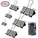 MOKAOU Binder Clips 130pcs Heavy Duty Small, Medium, Large Sizes, Paperwork and Document Clamps