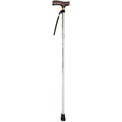 NRS Healthcare Folding Coloured Walking Stick for Support Cover