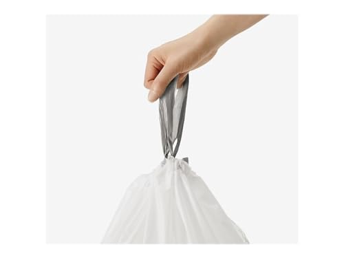 Image of simplehuman Code R Custom Fit Drawstring Trash Bags, 10 Liter / 2.6 Gallon, 12 Refill Packs (240 Count)