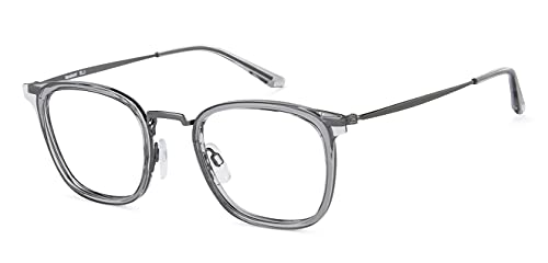 LENSKART BLU | Bluecut & Antiglare Computer Eyeglasses | Grey Full Rim Square Shape | For Men & Women | Medium | LB E13529 - Image 5