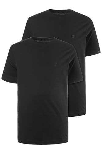 JP 1880 Herren große Größen Übergrößen Menswear L-8XL T-Shirts, Basic, 2er-Pack, Rundhals schwarz 7XL 702637130-7XL