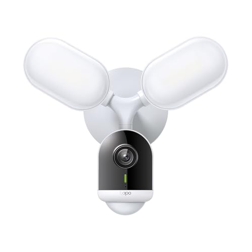 Image of Tapo TP-Link 2K QHD Floodlight Camera for Outdoor Security, Wired, 2800 Lumens, 270 Motion-Activated, Free Vehicle /Person Detection, No Subscription Required, Works w /Alexa & Google (Renewed)