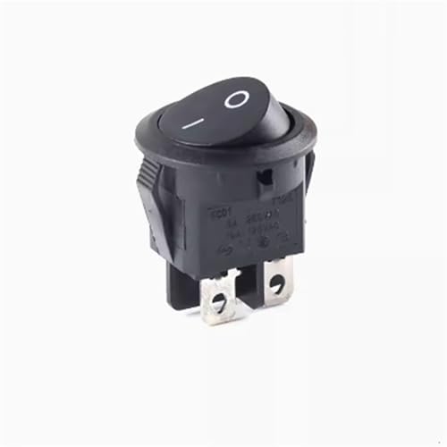 Interruptor negro ON-OFF para reparar electrodomésticos y paneles de control domésticos
