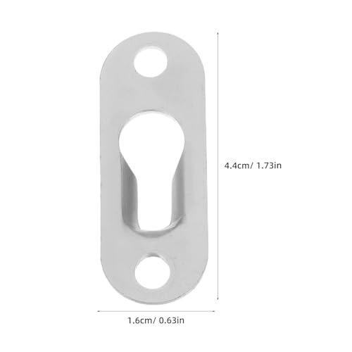 Image of TEHAUX 20pcs Heavy Duty Metal Keyhole Hangers for Wall Mounting Picture Frames Mirrors Iron Mount Hardware Easy Install