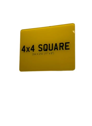 Square Number Plates Set Front & Rear for Cars Van Caravan & Truck Road Legal 100% MOT Approved Long Lasting & Jet-wash Friendly Customised Number Plates (Rear ONLY)