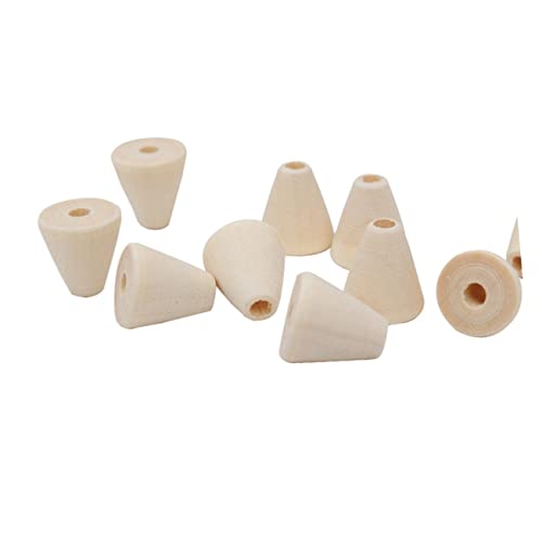 TOYANDONA 100 Unidades Contas de pulseira contas de madeira de fazenda contas espaçadoras de madeira