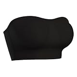 Oxxggkao Damen Bügelloser, gepolsterter Bandeau BH, Rutschfester Silikonbesatz, unsichtbarer Komfort ohne Bügel, trägerloser Tube Top Bralette, Rutschfester trägerloser Silikon BH