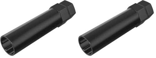 Image of StanceMagic 7 Point Spline Drive Tuner Replacement Socket Key Tool for for Seven Spline Truck SUV Wheel Lock Lug Nuts - Compatible with 19mm 3 /4 inch 21mm 13 /16 inch Hex Socket Wrench - Black 1pc (Pack of 2)