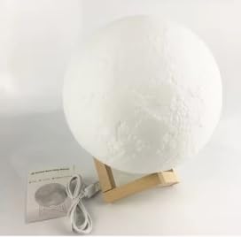 Lámpara de luna con impresión 3D con 16
