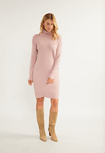 Robe midi en tricot à manches longues en maille fine premium pour femme - 4
