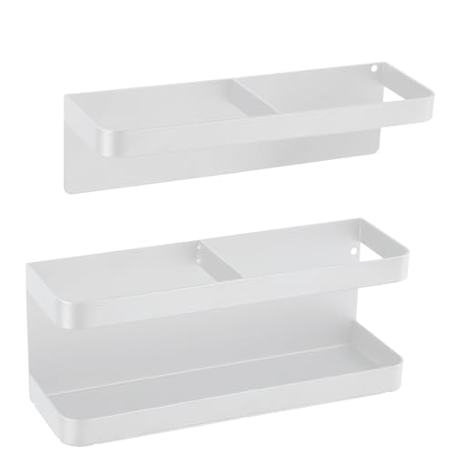 Fangehong Portaombrelli Magnetico, Porta Ombrelli Regolabile in Altezza, Piastra in Acciaio al Carbonio Porta Ombrelli per Alberghi, Ingressi, Ristoranti (Bianco)